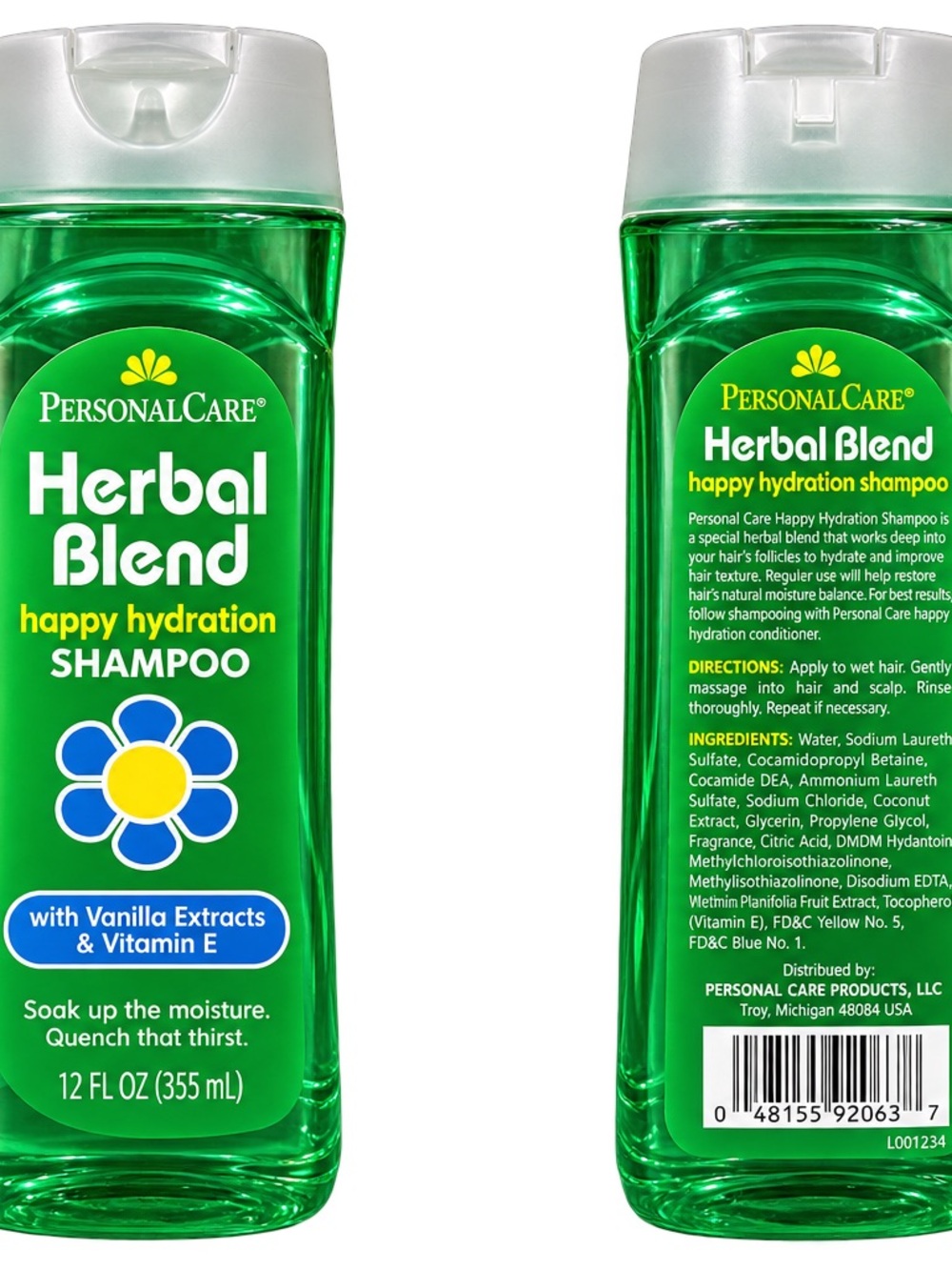 Persona Herbal Blend Happy Hydration Shampoo - Green